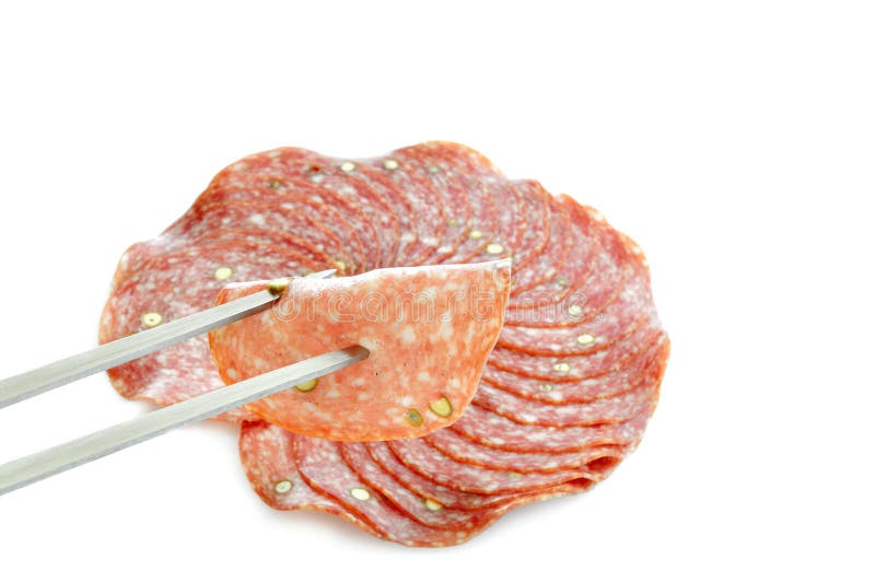 Salami meat stock photo. Image of food, closeup, meat 11041966