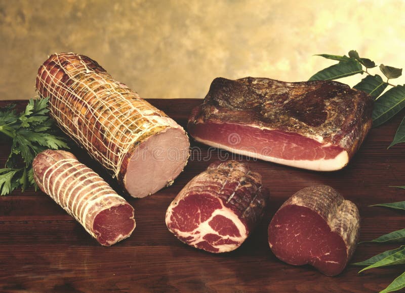 Salami and Other Italian Sausages Stock Photo Image of nutrient, meat