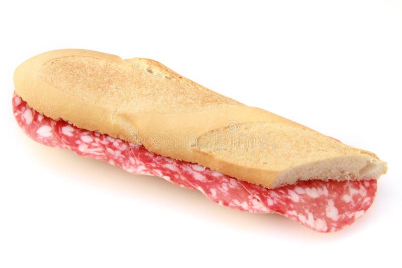 Salami stock image. Image of beef, cured, sandwich, fatty 19917023
