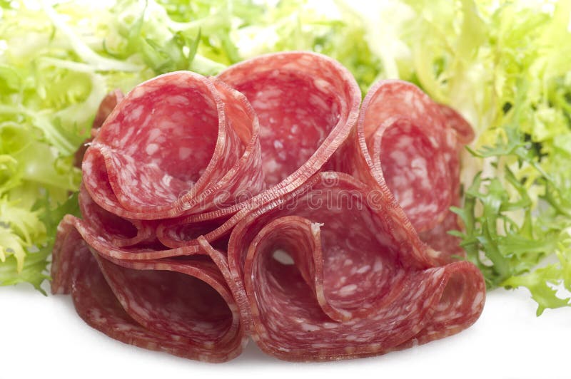 Salami sliced