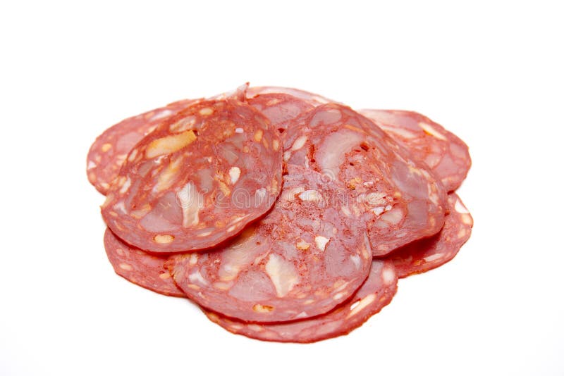 Salamis Espagnols Avec La Fleur Photo stock Image du viande, salamis