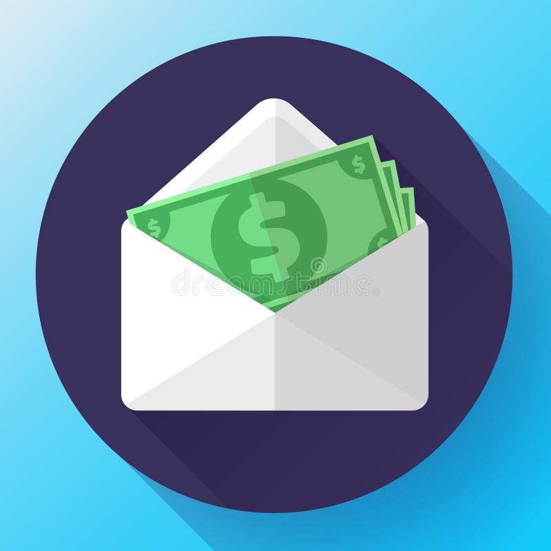 Salary Envelope Illustration Design Stock Illustration Illustration