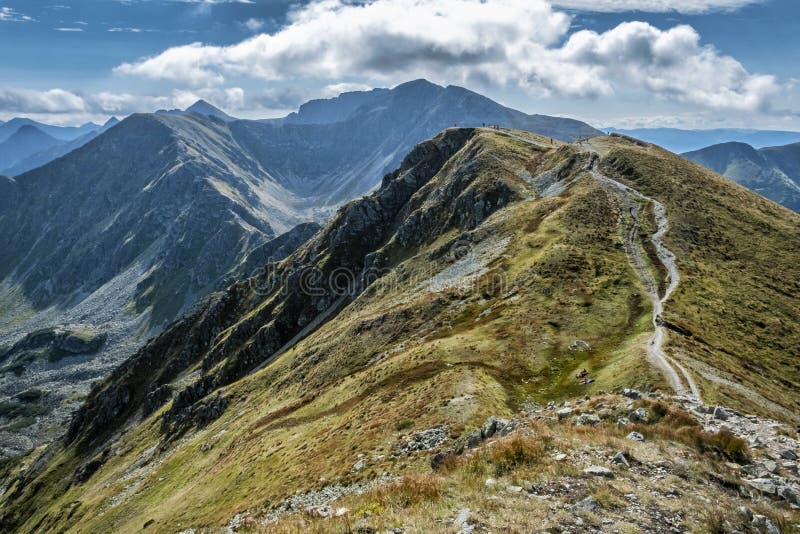 Salatínsky štít, Západné Tatry, Slovensko, téma turistika