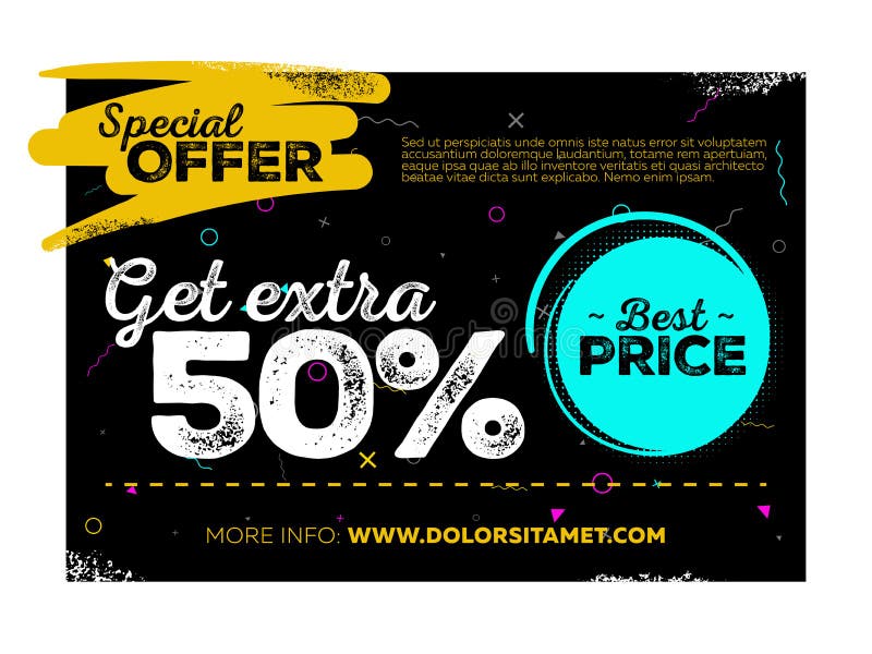 Sale affischdesign Etikett för specialt erbjudande och bästa prisetikett på svart bakgrund med Grungetextur och Memphis Pattern stock illustrationer Sale affischdesign Etikett för specialt erbjudande och bästa prisetikett på svart bakgrund med Grungetextur och Memphis Pattern stock illustrationer