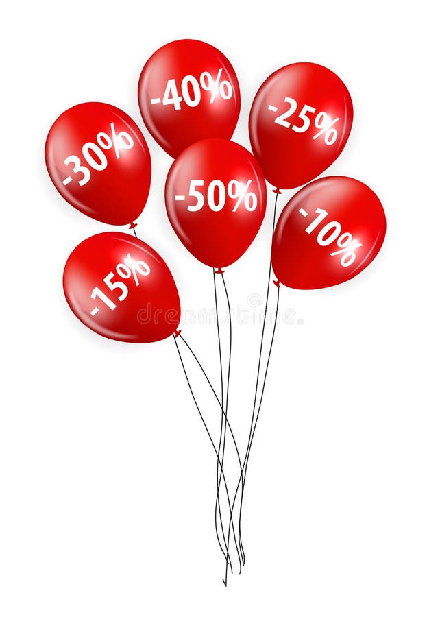 Sale Balloon Sign Vector Illustration Stock Vector Illustration of