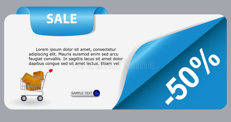 Download Sale Banner With Place For Your Text. Vector Stock Vector - Illustration of collection, button: 28544794