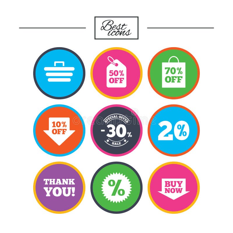 Sale Discounts Icon. Shopping, Deal Signs. Stock Vector - Illustration of percent, graphic: 92774928