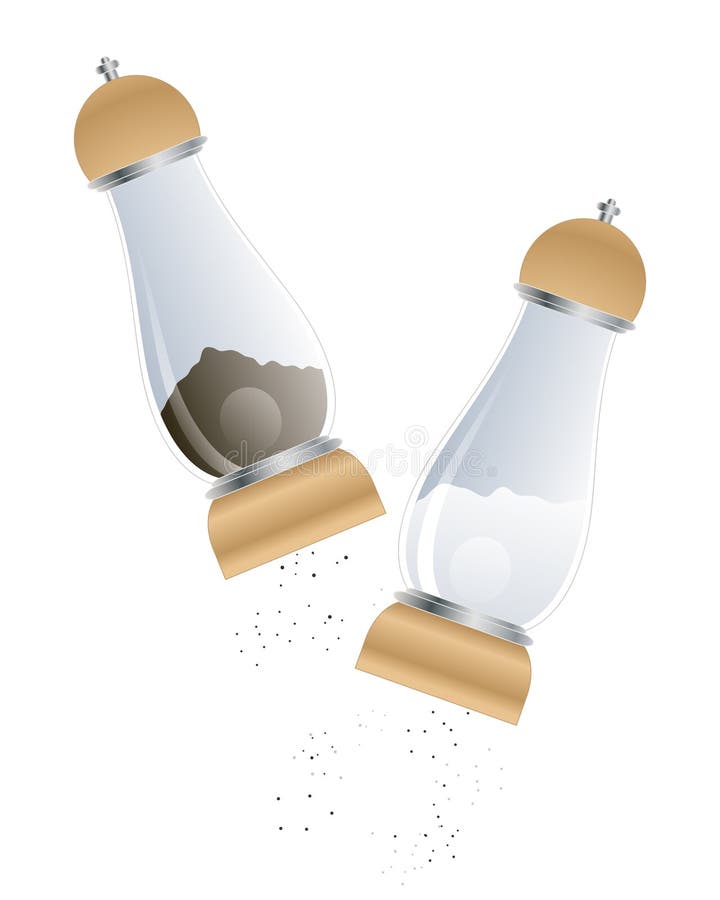 Laminatoi Di Pepe E Del Sale Illustrazione Vettoriale Illustrazione