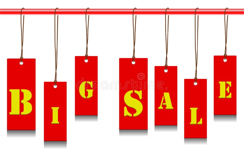 Sale etikett stock illustrationer
