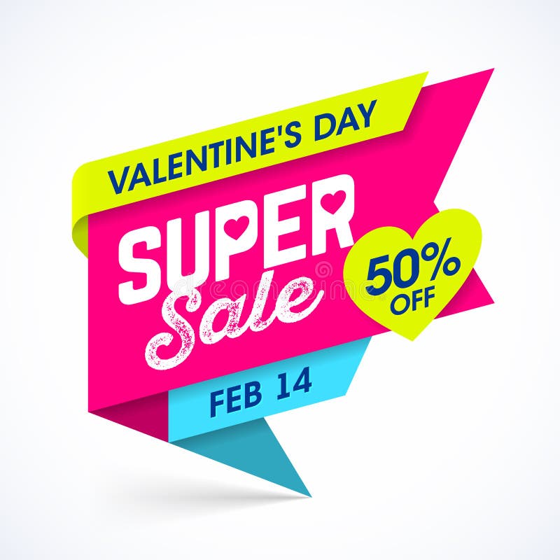 Sale för dag för valentin` s toppet baner vektor illustrationer Sale för dag för valentin` s toppet baner vektor illustrationer
