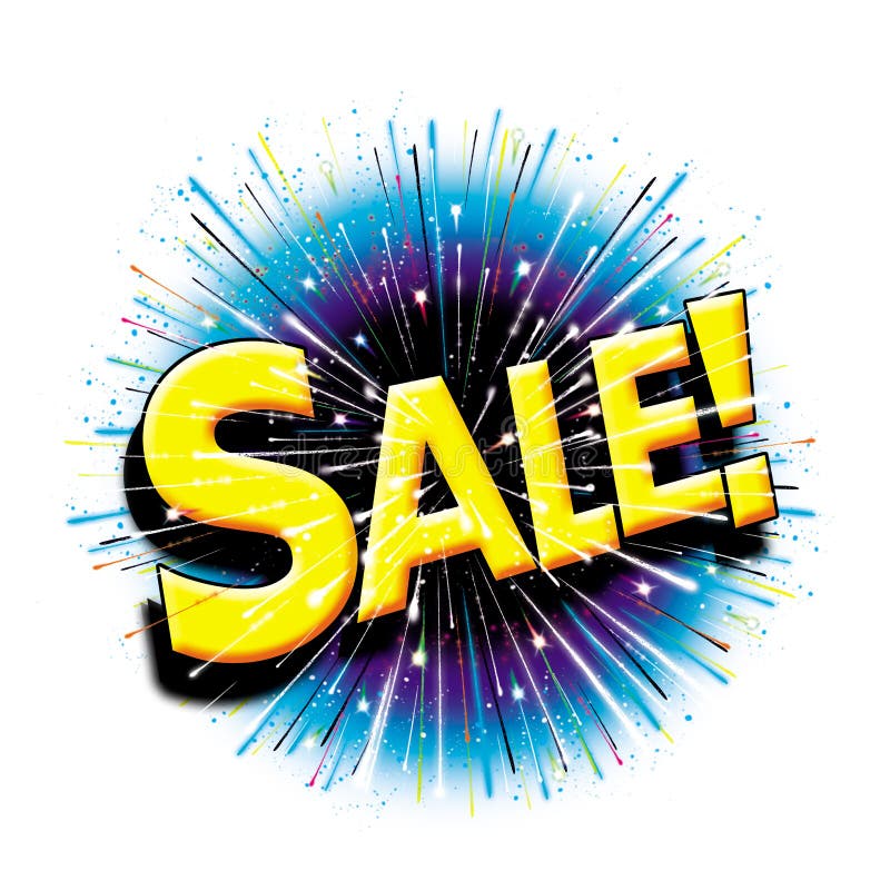 On sale here graphic starburst explosion icon royalty free illustration On sale here graphic starburst explosion icon royalty free illustration