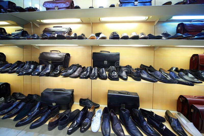 Interior of shoe shop stock image. Image of model, commercial - 8777485