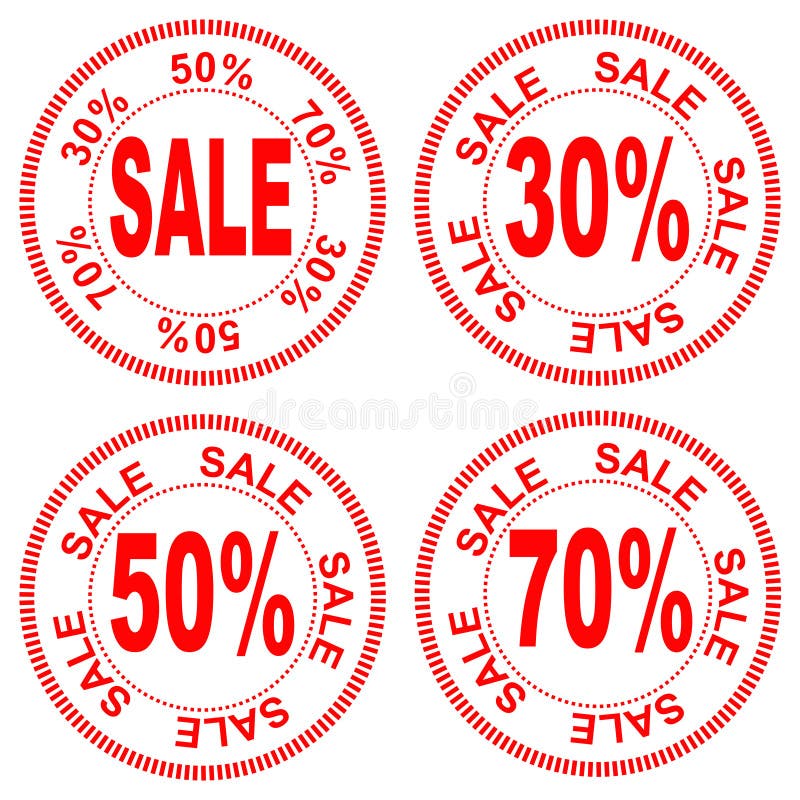 munt behuizing Verbinding Sale, the Numbers for Discount of 30 50 70 , Vector Stock Vector -  Illustration of leftovers, interest: 115142379