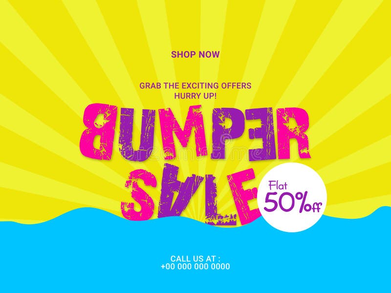 Sale Poster, Banner or Flyer Design. Stock Illustration Illustration