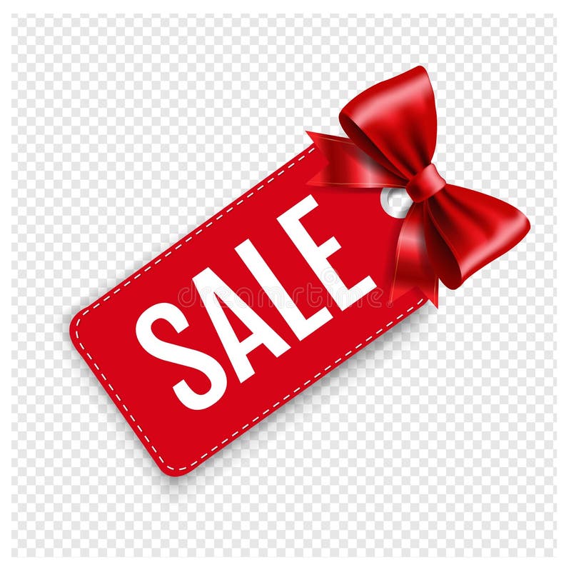 Sale Price Tags Isolated Transparent Background Stock Vector