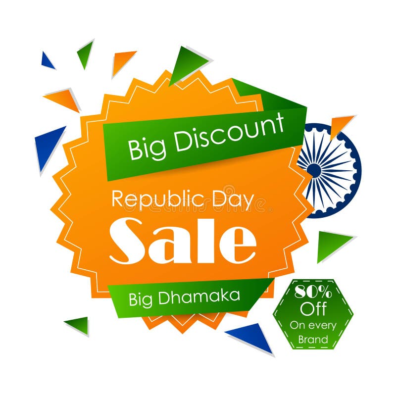 Sale Promotion Advertisement Banner Template for 26 January Happy Republic  Day of India Background Stock Vector - Illustration of country, nation:  169207876