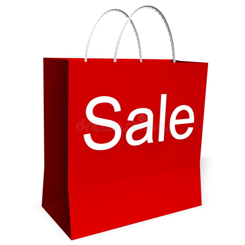 Sale Shopping Bag stock illustration. Illustration of gifts - 6934725