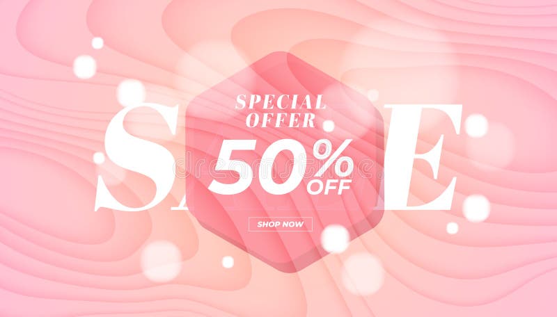 Розовый special offer. Баннер sale 50%. 50% Баннер. 50 % Off banner.