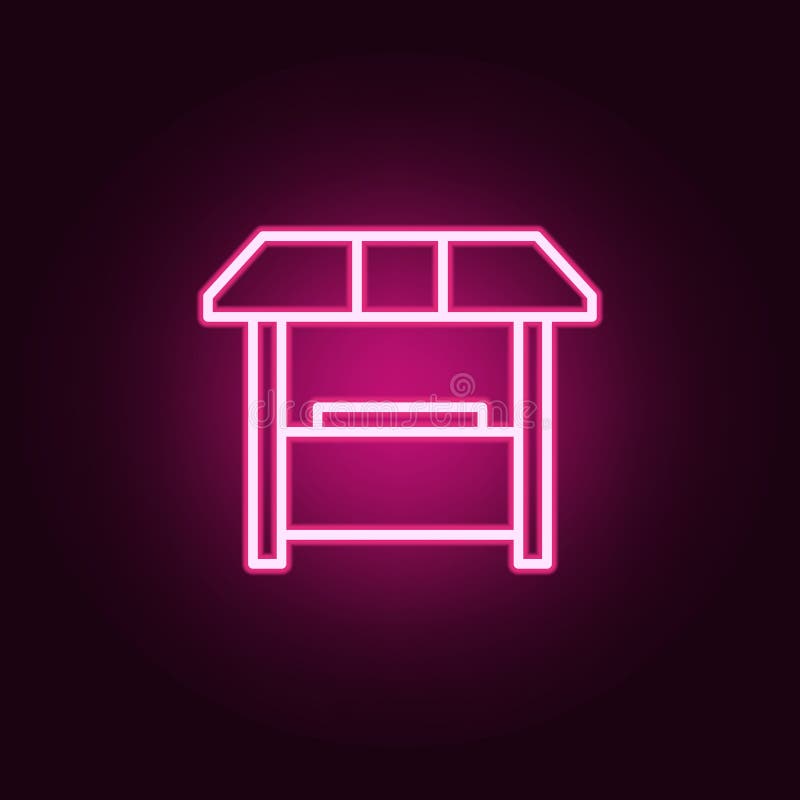 Sale Stall Icon Elements Of Web In Neon Style Icons Simple Icon For Websites Web Design Mobile App Info Graphics Stock Illustration Illustration Of Kiosk Local 134638926