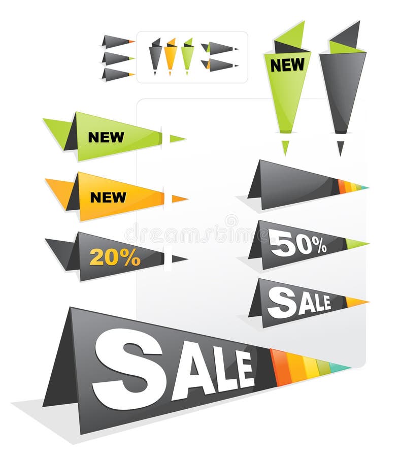 Sale Stickers Price Tag Label Banner Stock Vector (Royalty Free