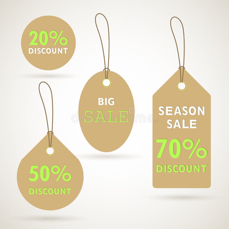 Sale Tags vector illustration
