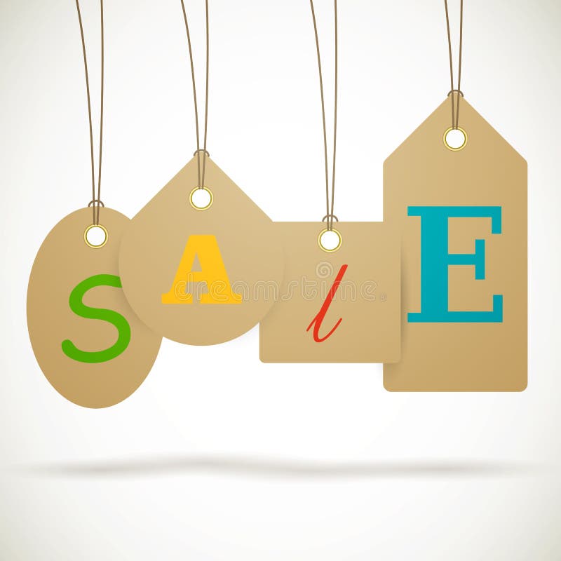 Sale Tags vector illustration