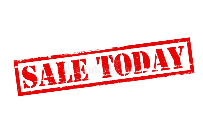Sale today stock illustration. Illustration of symbol 108885087