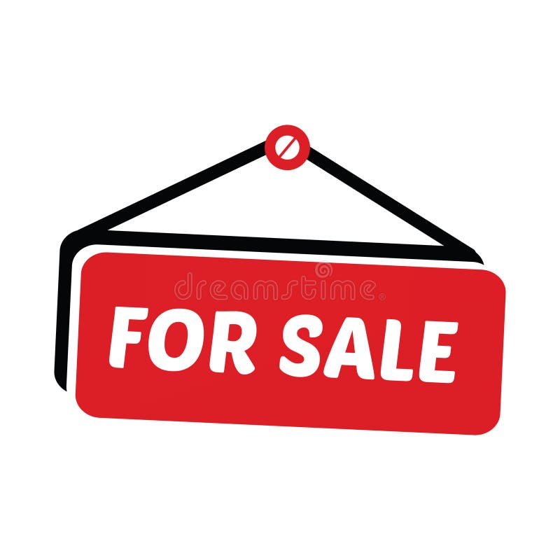 For Sale. Vector Illustration Decorative Design Stock Vector