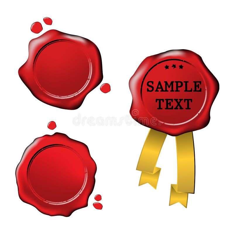Sealing Wax Stamp Stock Vector Illustration and Royalty Free Sealing Wax  Stamp Clipart