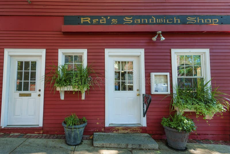 Salem Massachusetts Sandwich Shop Redaktionelles Stockfotografie Bild