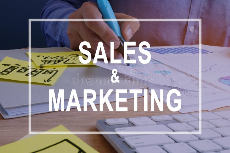Sales and Marketing Concept. Documents on a Desk. Stock Photo - Image of sell, product: 117201630