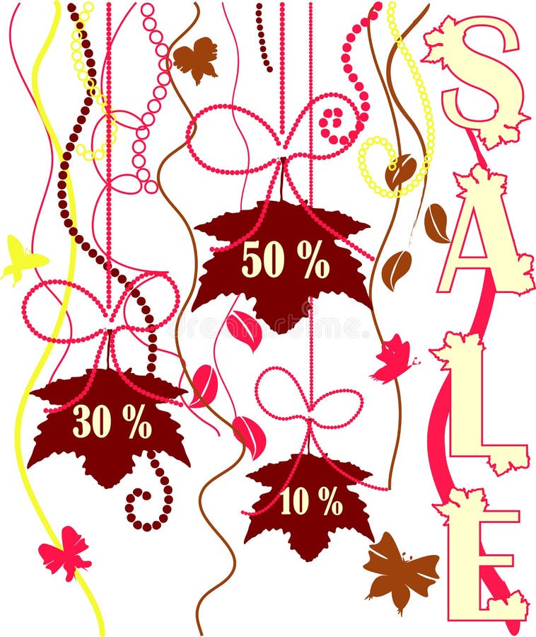Cute sales poster available both as jpeg and vector