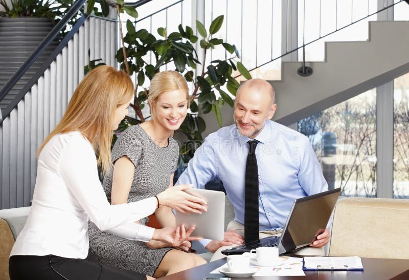 Sales team at work royalty free stock photos Sales team at work royalty free stock photos