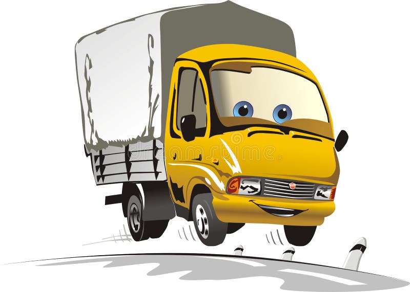 Salida de la historieta/carro del cargo libre illustration Salida de la historieta/carro del cargo libre illustration