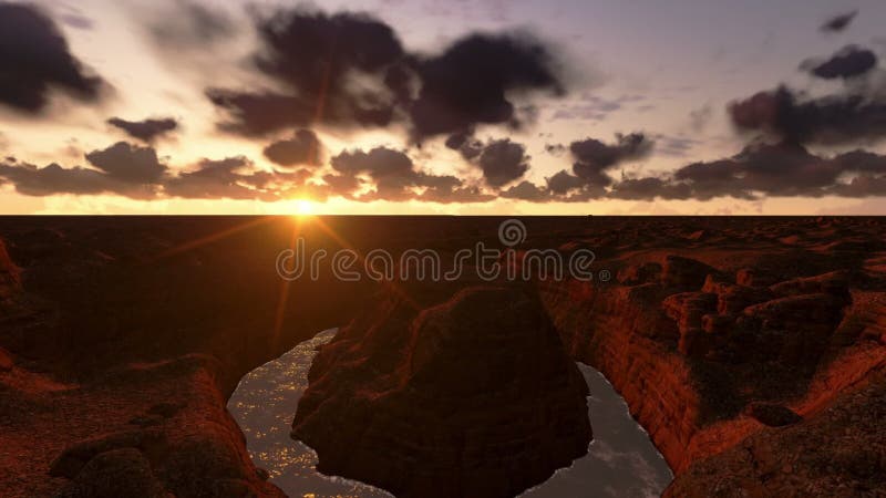 Salida del sol del timelapse de Grand Canyon, opinión del helicóptero, cantidad común almacen de video