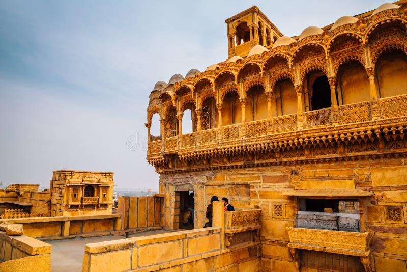 Salim Singh-ki Haveli, historische Architektur bei Jaisalmer, Indien lizenzfreie stockfotos Salim Singh-ki Haveli, historische Architektur bei Jaisalmer, Indien lizenzfreie stockfotos