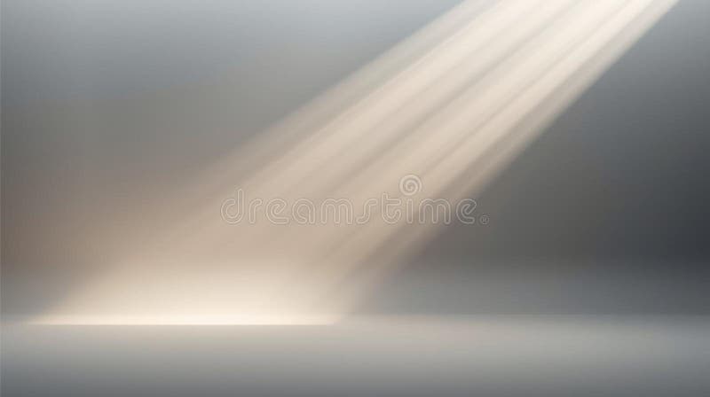 Soft Focus Light Beams on Gray Background stock photography