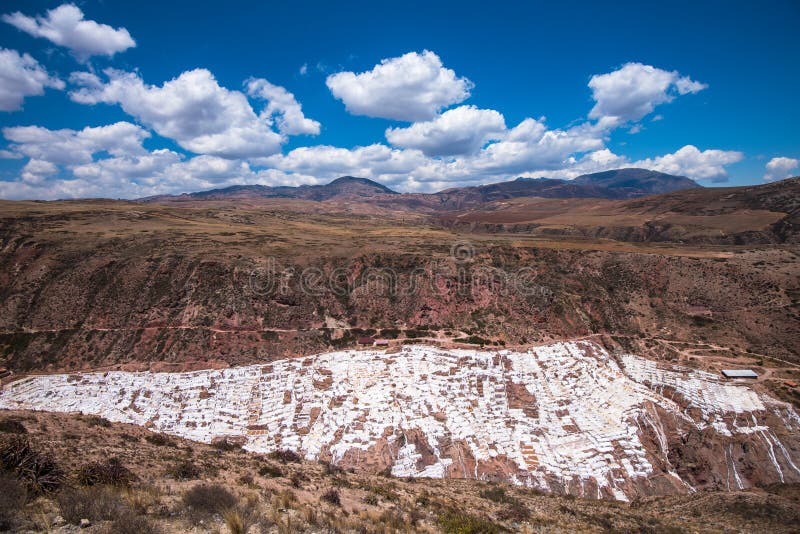 Salinas de Maras, man-made salt mines next to Cusco, Peru