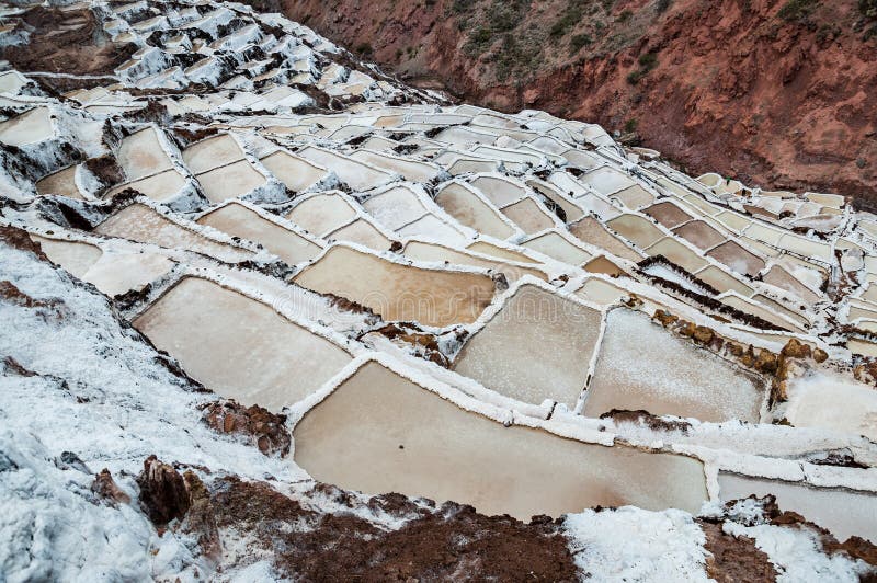 Salinas de Maras, Perú Mina natural de la sal Cacerolas de Inca Salt en Maras, cerca de Cuzco en valle sagrado, Perú fotos de archivo Salinas de Maras, Perú Mina natural de la sal Cacerolas de Inca Salt en Maras, cerca de Cuzco en valle sagrado, Perú fotos de archivo