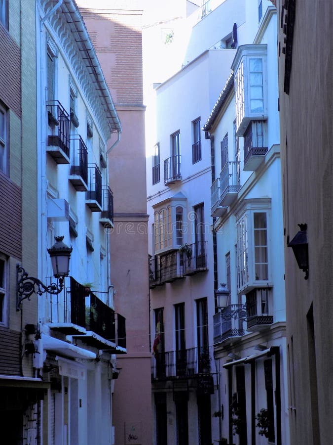 Salinas street Malaga ANDALUSIA-SPAIN. Salinas street Malaga ANDALUSIA-SPAIN