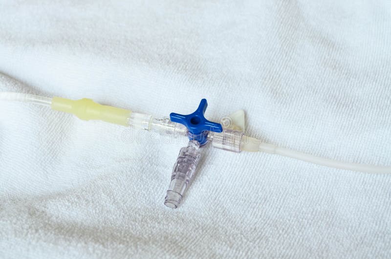 Saline Solution Tube with Valve and Joint Connection for Medication