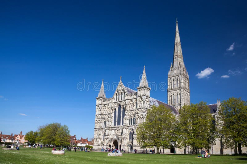 Salisbury-Kathedrale Wiltshire England Großbritannien lizenzfreie stockfotos Salisbury-Kathedrale Wiltshire England Großbritannien lizenzfreie stockfotos