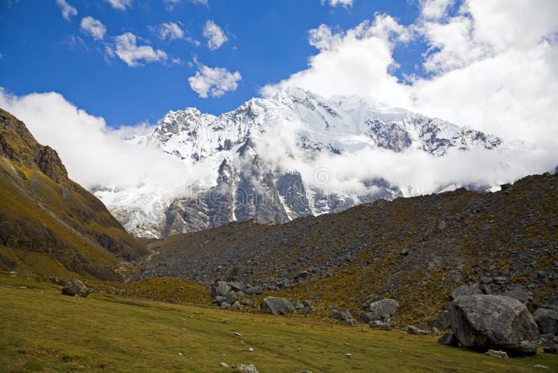 Salkantay peak royalty free stock images