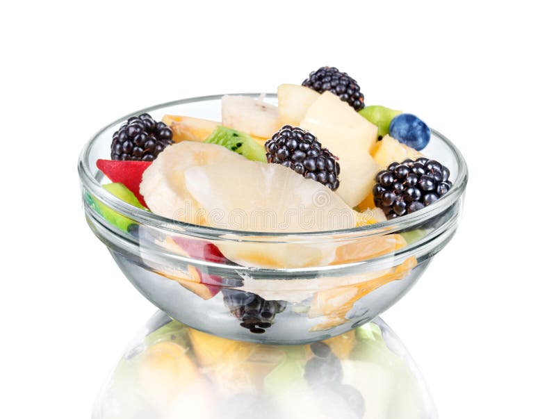 sallad för bunkefruktexponeringsglas royaltyfria bilder sallad för bunkefruktexponeringsglas royaltyfria bilder