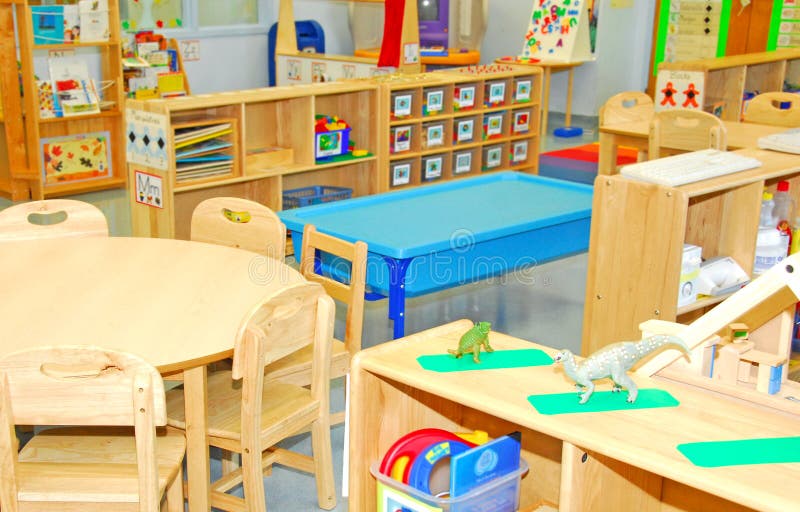 Colorful classroom for early education. Colorful classroom for early education