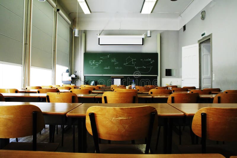 Salle de classe vide photos libres de droits
