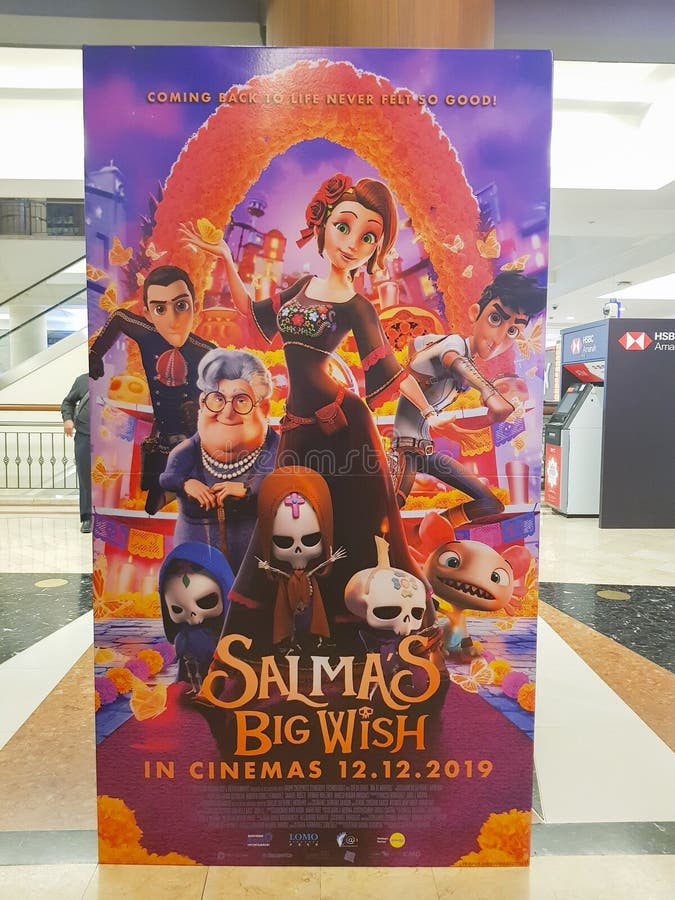 Salma`s Big Wish Movie Standee, is a Mexican Animated Film Directed by  Carlos GutiÃ©rrez Medrano and Released in 2019 Editorial Image - Image of  clues, animated: 170042610