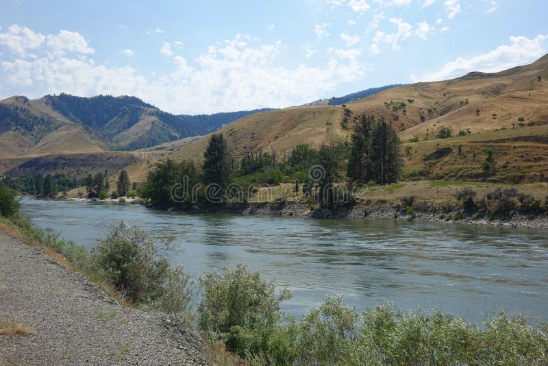 Salmon River near Riggins, Idaho stock photography