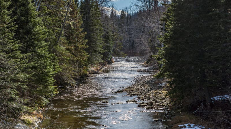Salmon river in Perce Quebec
