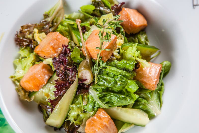 Salmon Salad in italian style